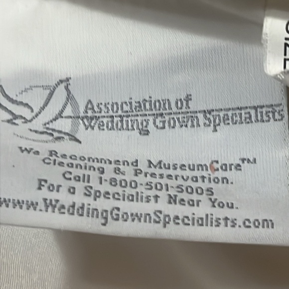 NWT Mariposa Moonlight Ruffle Tied Wedding Dress Cream Sz 12 Women - Picture 9 of 11